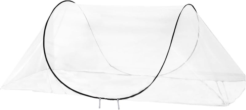 CMINGJ Large Pop Up Mosquito Tent, Portable Foldable Mosquito Net for Bed Camping Travel Patio，Mosquito Net for Adults Baby (78 * 39 * 27inch) (Black Adjustable Size) - Image 1